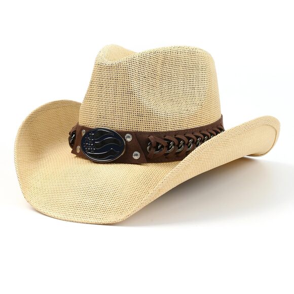 Accessories - 2855 Straw Cowboy Hats For Women And Men,western Cowgirl Hat